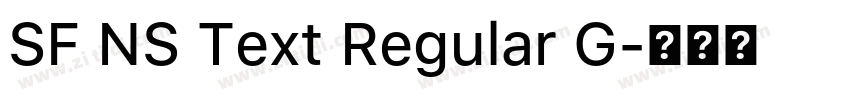 SF NS Text Regular G字体转换 SF NS Text Regular G字体转换